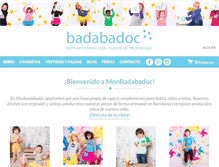 Tablet Screenshot of monbadabadoc.com